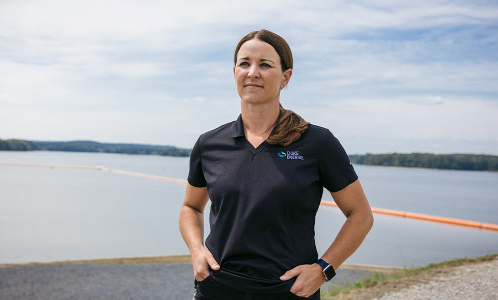 Becky Rollins, an executive at Duke Energy responsible for upgrading hydro stations for years of clean energy.